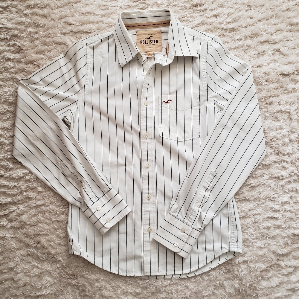 Mens Abercrombie & Fitch Striped Longsleeve Shirt Size Small